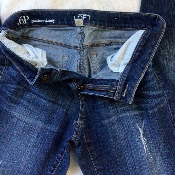 Loft Modern Skinny Jeans 6P - Picture 1 of 3